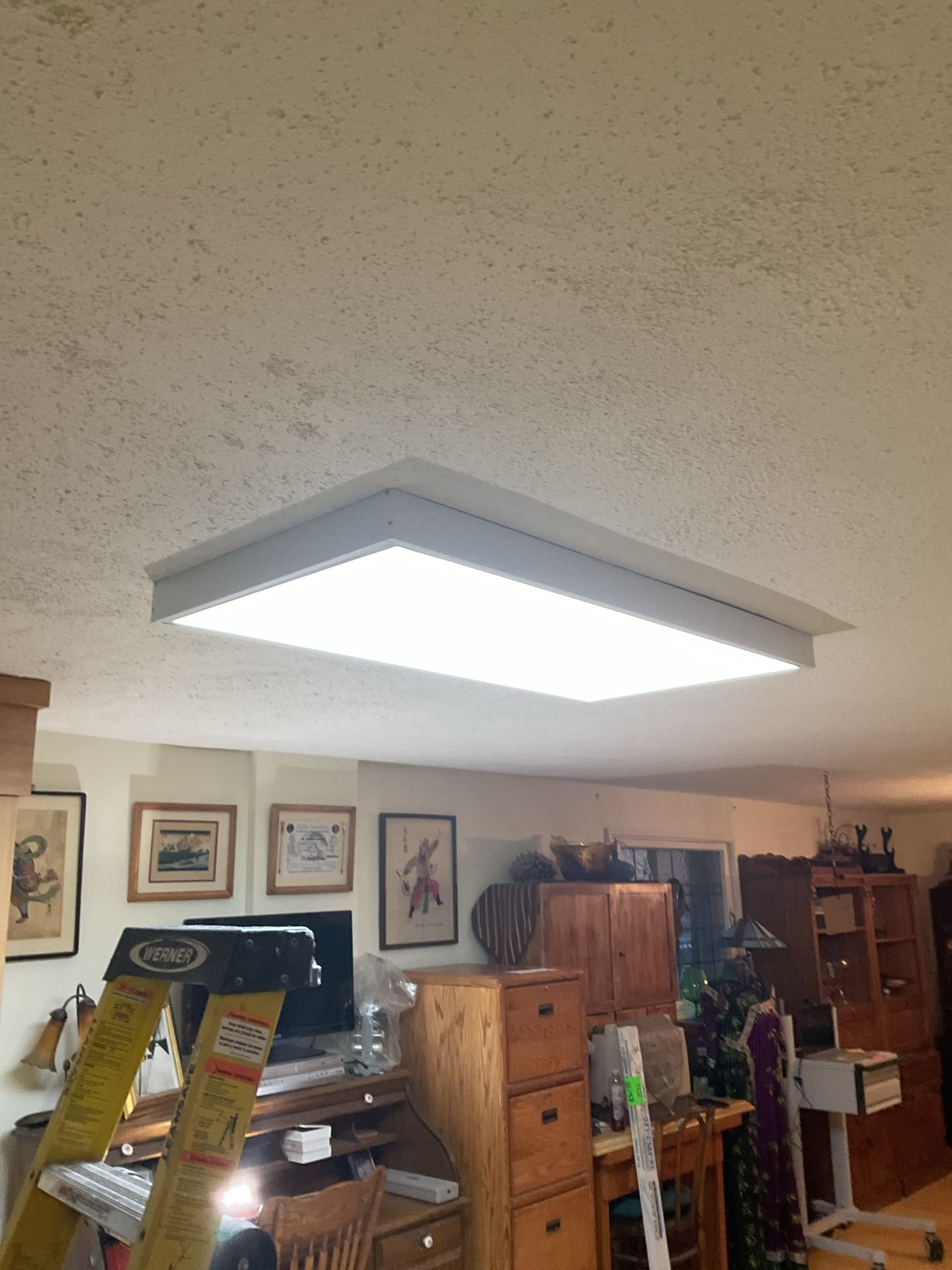 Bright Upgrade Completed: Clean, Modern 2x4 Troffer Lighting Installation ✨